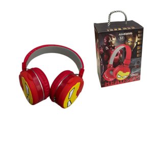 Casque sans fil +câble audio-80cm-ironman-rouge
