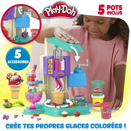 PLAY-DOH-GLACE ARC-EN-CIEL-5POTS+3ANS - Image 2