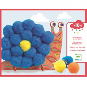 Animaux tout doux silhouettes et pompons +18mois