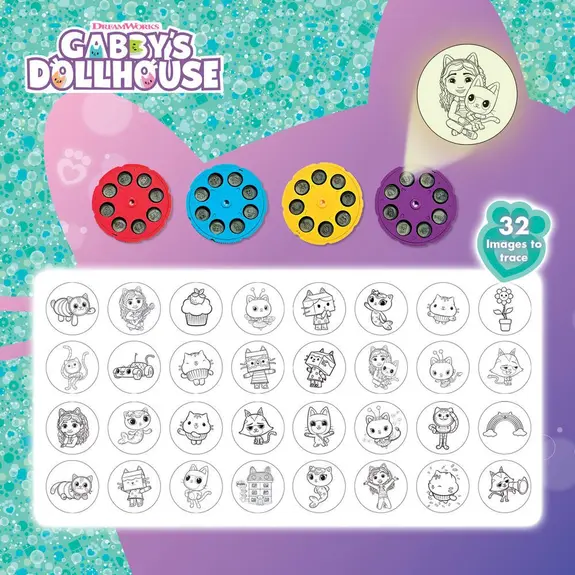 Jeu éducatif gabby's Doll house projecteur a dessiner 32 images +4ans - Image 3