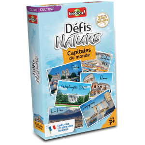 JEU DEFIS NATURE CAPITALES DU MONDE-36 CARTES+7ANS