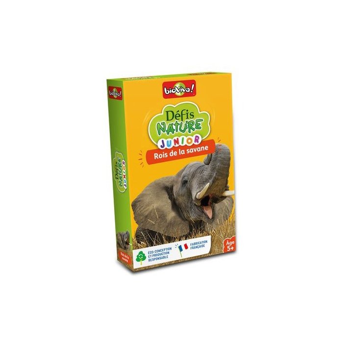 Jeu defis nature junior rois de la savane 34 cartes +5ans