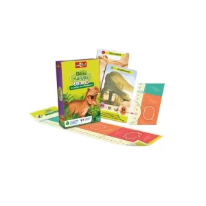 Jeu défis nature junior au temps des dinosaures 34 cartes +5ans