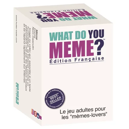 JEU DE SOCIETE WHAT DOU YOU MEME? 3 JOUEURS +18ANS