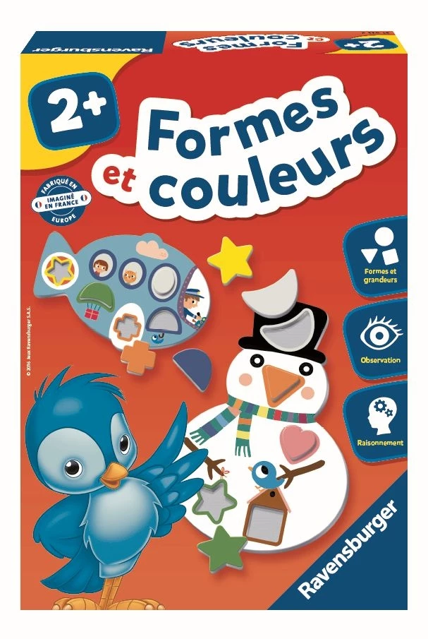 FORMES ET COULEURS-4 PLANCHES RECTO-VERSO+2ANS