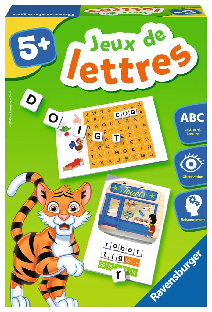 JEUX DE LETTRES ET LECTURES-OBSERVATION+5ANS