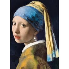 Puzzle-1000pcs-art collection la jeune fille a la perle Johannes Vermeer - Image 3