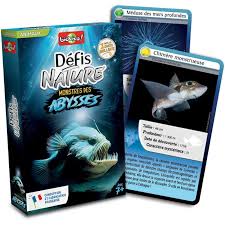Jeu defis nature monstres abysses-36-cartes +7ans