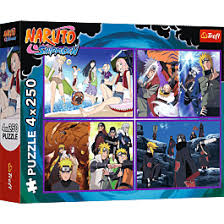 PUZZLE 4X250PCS NARUTO SHIPPUDEN