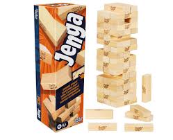 HASBRO GAME JENGA EN BOIS-55PCS+6ANS