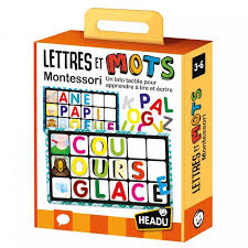 JEU EDUCATIF MONTESSORI LETTRES ET MOTS+3ANS