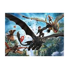 Puzzle -150pcs-xxl dragons et héros +7ans - Image 2