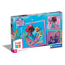 Clementoni puzzle -3x48pcs-disney junior Ariel +5ans