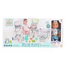 Poupon+ accessoires bebe-17pcs-12'' rose/bleu ASST