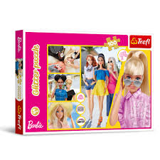 Puzzle-100pcs-glitter Barbie Mattel +5ans