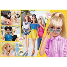 Puzzle-100pcs-glitter Barbie Mattel +5ans - Image 2