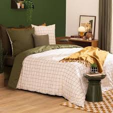 Parure de lit -3pcs :hc 240x220/2taies 65x65cm en coton Maati imprime