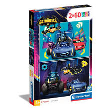 Clementoni puzzle-2x60 pcs-batwheels +4ans