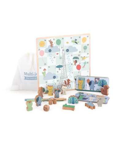 JEU DE L'OIE MULTI-JEUX DES TOUT-PETITS-21PCS+2ANS - Image 2