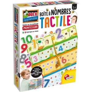 JEU EDUCATIF-MONTESSORI BOITE A NOMBRES TACTILES+3ANS