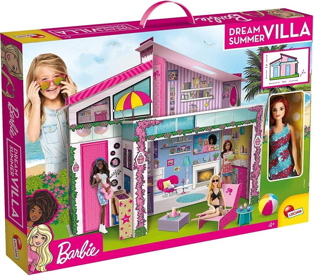 VILLA DE REVE BARBIE-70X79X38CM+ACCESSOIRES+4ANS