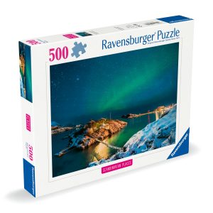 PUZZLE 500PCS-LUMIERES DU NORD-TROMS NORVEGE