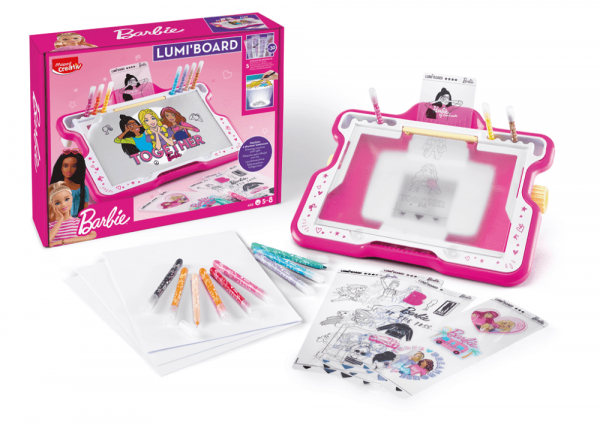 Jeu de création machine a dessiner lumineuse Barbie -5-8ans - Image 2