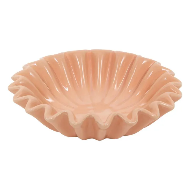 Vide poche en céramique rond-18cm-forme coquillage-beige ASST – Image 5