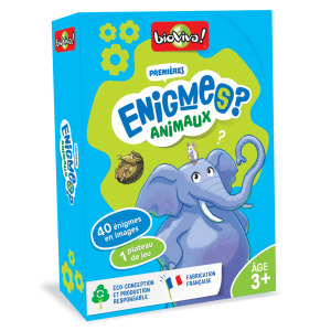 JEU PREMIERES ENIGMES-ANIMAUX-40 ENIGMES +3ANS