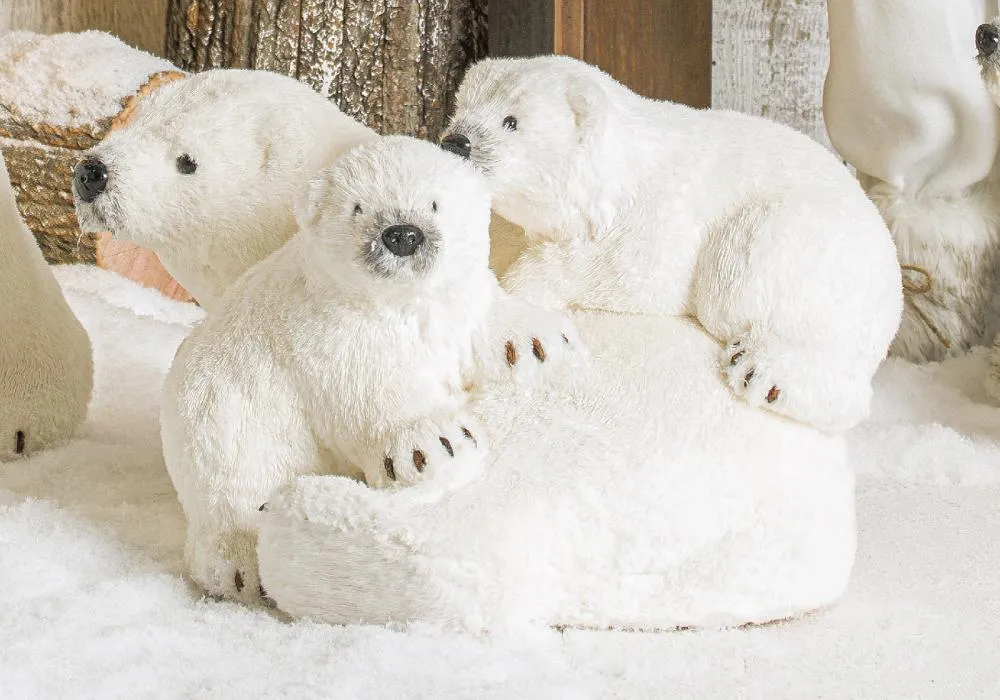 NOEL-OURS POLAIRE+2 OURSONS EN PELUCHE 33CM - Image 3