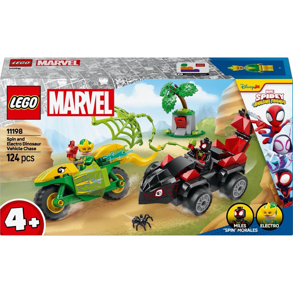Lego course poursuite entre spin et slectro en dino vehicules marvel +4ans - Image 4