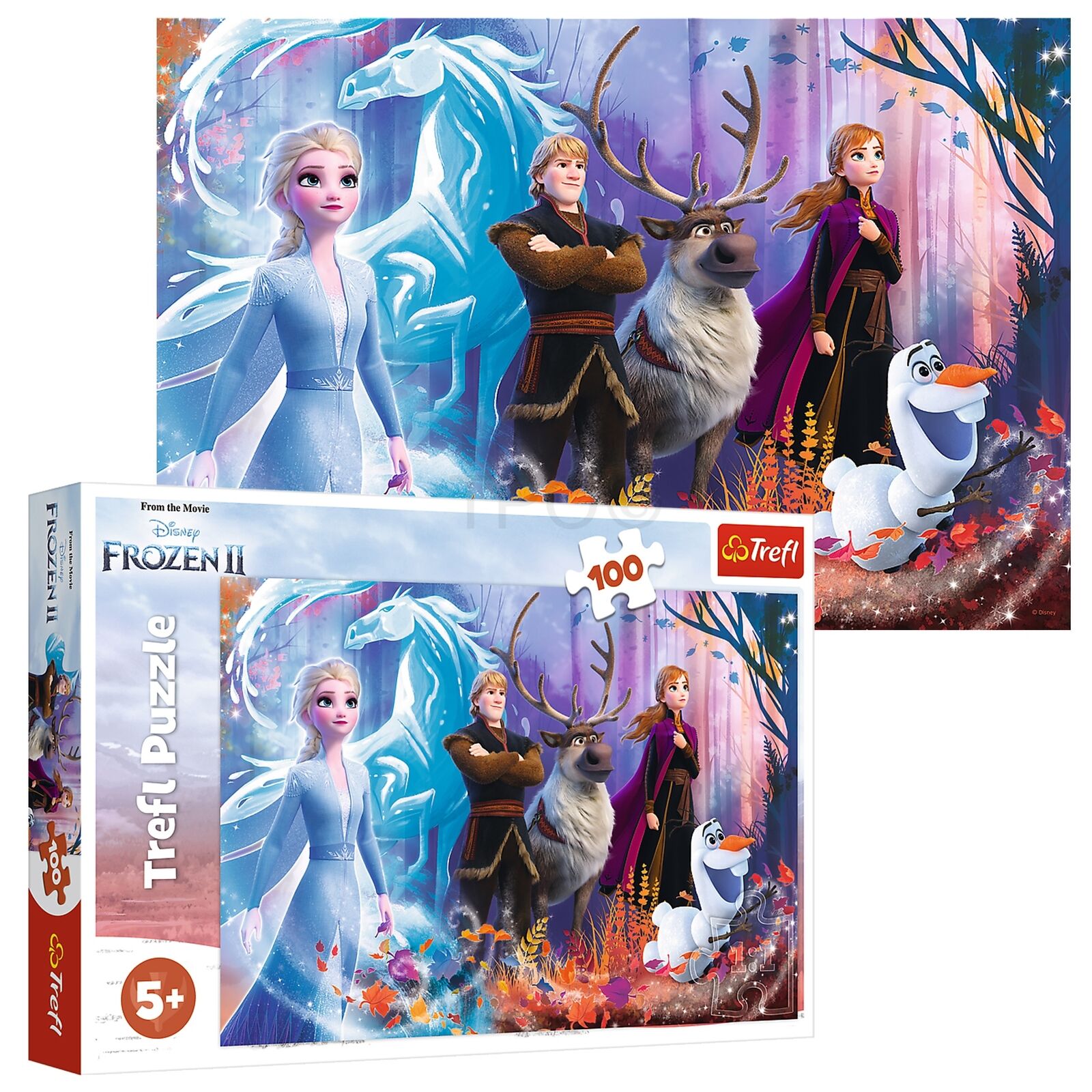 PUZZLE 100PCS MAGIC OF FROZEN +5ANS