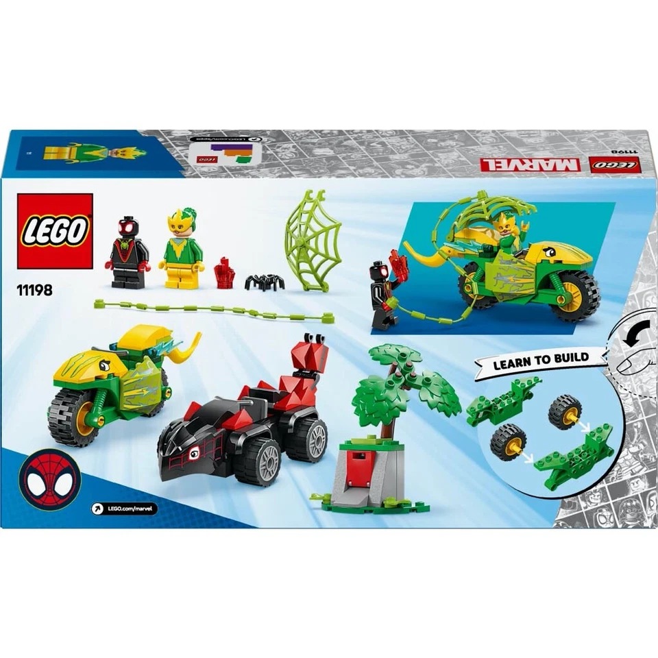 Lego course poursuite entre spin et slectro en dino vehicules marvel +4ans - Image 2