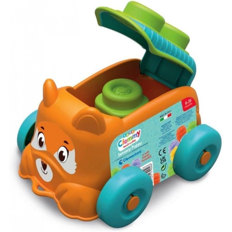 CLEMENTONI-SOFT VOITURE SENSORIELLE+BLOC RATON LAVEUR