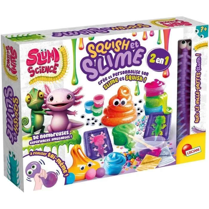 Jeu de science squish et slime 2en1+7ans