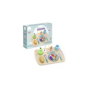 PLATEAU REPAS TABLEAU D'ACTIVITES ET D'EVEIL EN BOIS+18MOIS