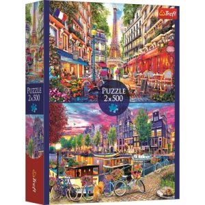 PUZZLE 2X500PCS LES CAPITALES EUROPEENNES