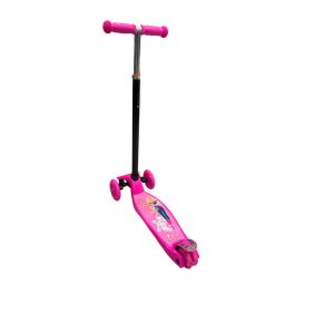 Trotinette 3 roues en métal/plastique Barbie roues lumineuses-rose