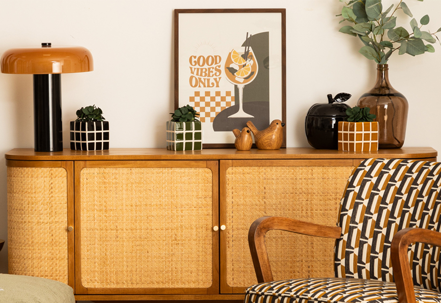 Plante artificielle succulent pot en ceramique motif damier-noir-blanc – Image 6