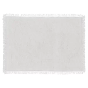 SET DE TABLE EN COTON-MAHA BLANC-RECT 45X30CM