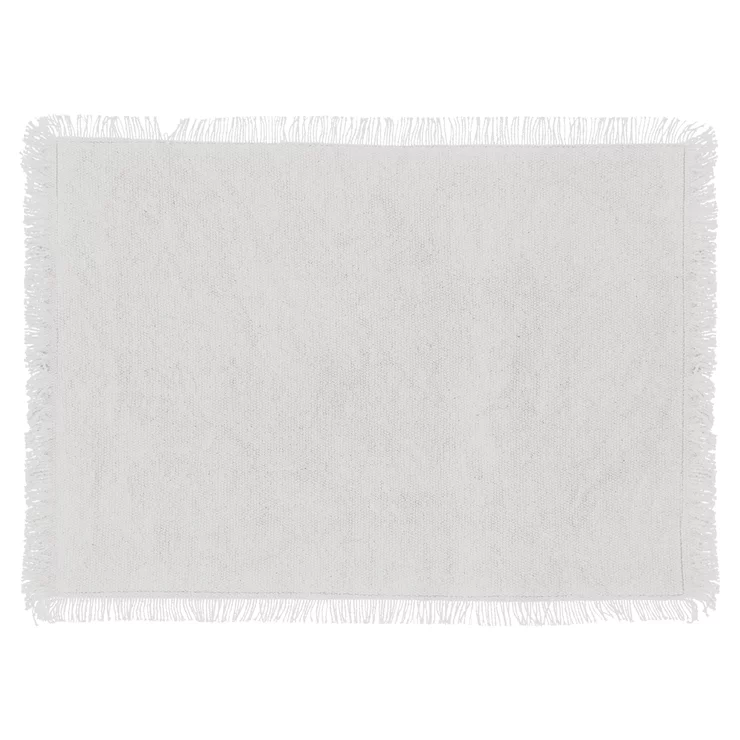SET DE TABLE EN COTON-MAHA BLANC-RECT 45X30CM