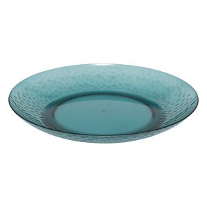 ASSIETTE A DESSERT-20CM-EN PLASTIQUE-BLEU PETROLE