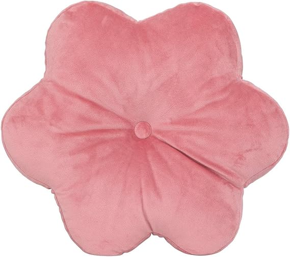 COUSSIN DECORATIF-38CM-FORME FLEUR AMELIA ROSE