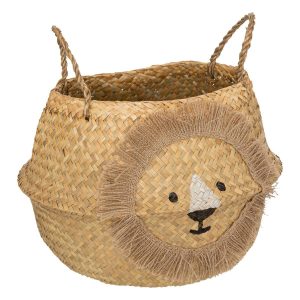 Panier en roseau tresse-40x35cm-bruck for kids naturel