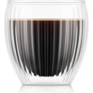 VERRE-28CL-DOUBLE PAROI STRIE TRANSPARENT