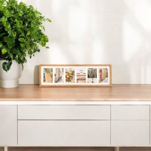 Cadre photo pêle-mêle en bois 6+photos-10x15cm