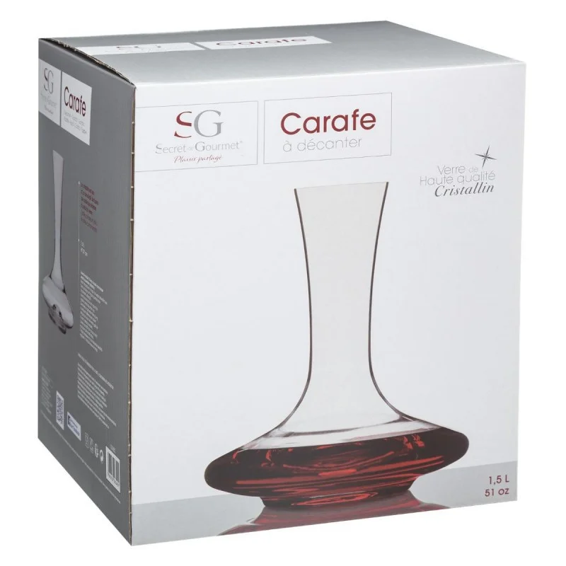 CARAFE A DECANTER-1.5L-BELCIA TRANSPARENT