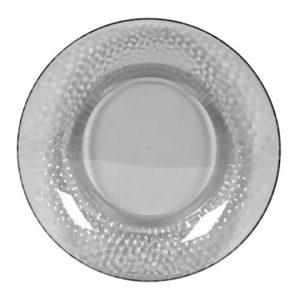 ASSIETTE A DESSERT-20CM-EN PLASTIQUE MARTELE-CHARBON