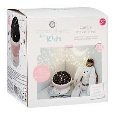 Lampe de chevet projecteur pour enfant a pile/usb projection etoiles-rose – Image 3