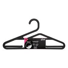 CINTRE EN PLASTIQUE-5PCS-NOIR